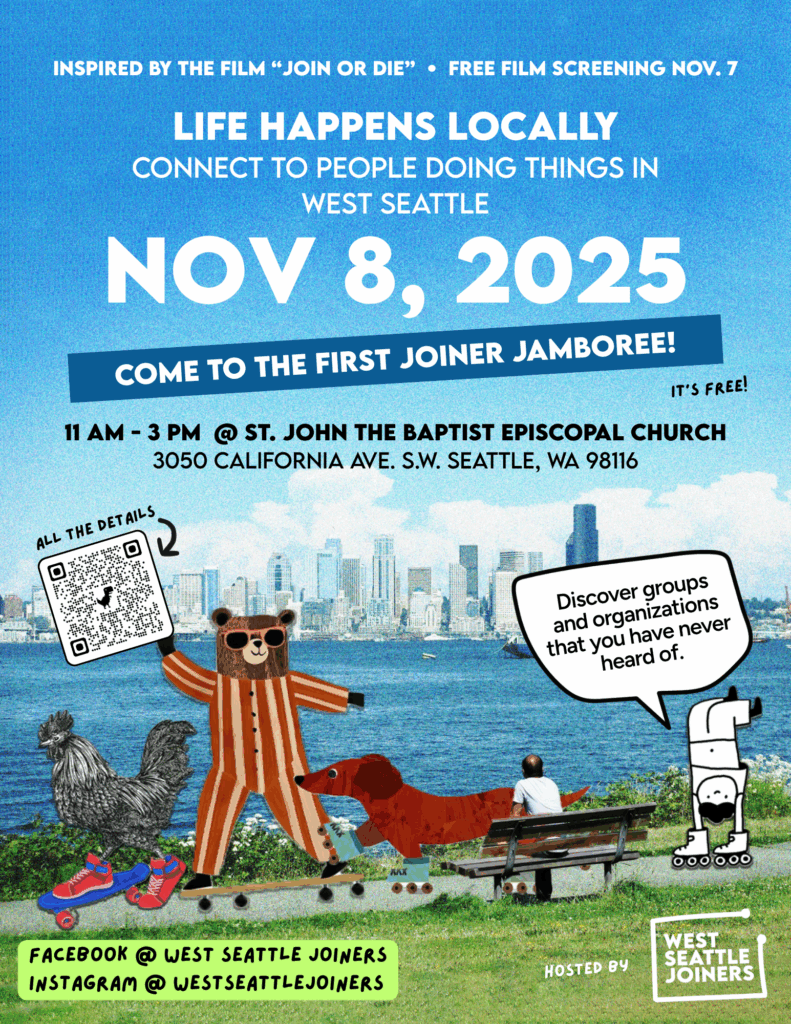Joiner Jamboree poster with animals on wheels. Details are in text on this page